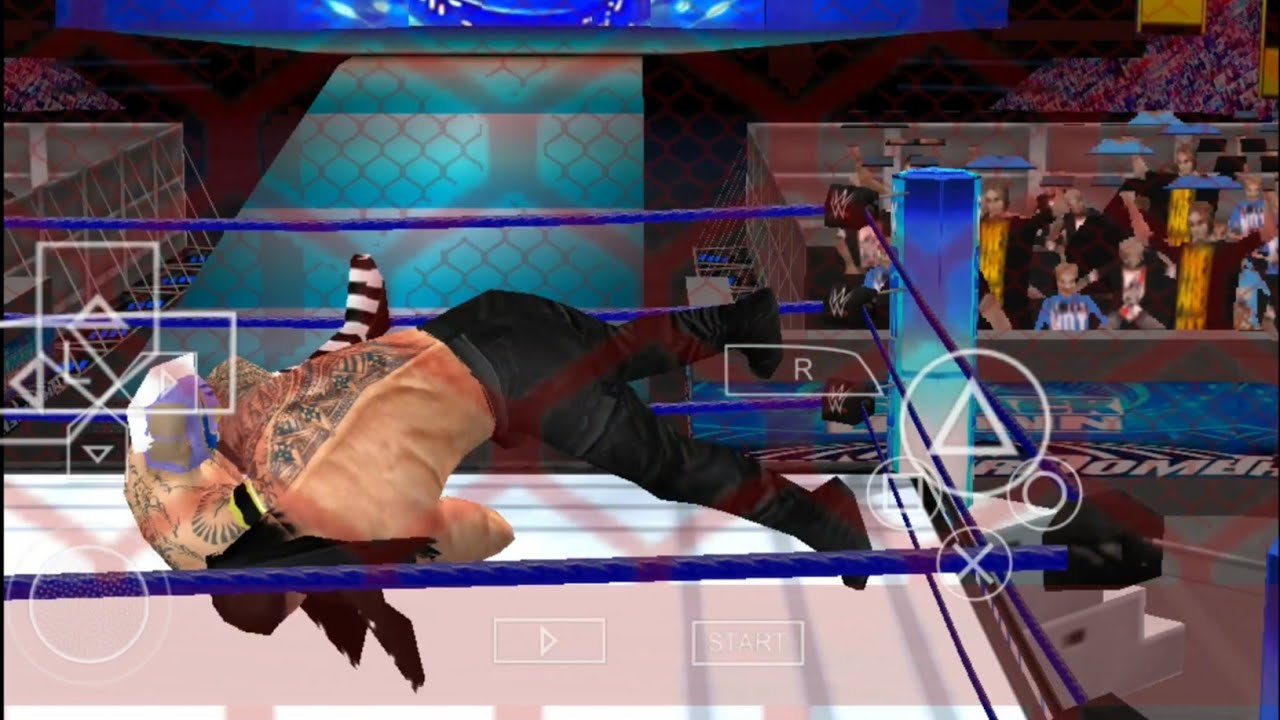 WWE 2k21 Roman Reigns Vs Rey Mysterio PPSSPP Gameplay |