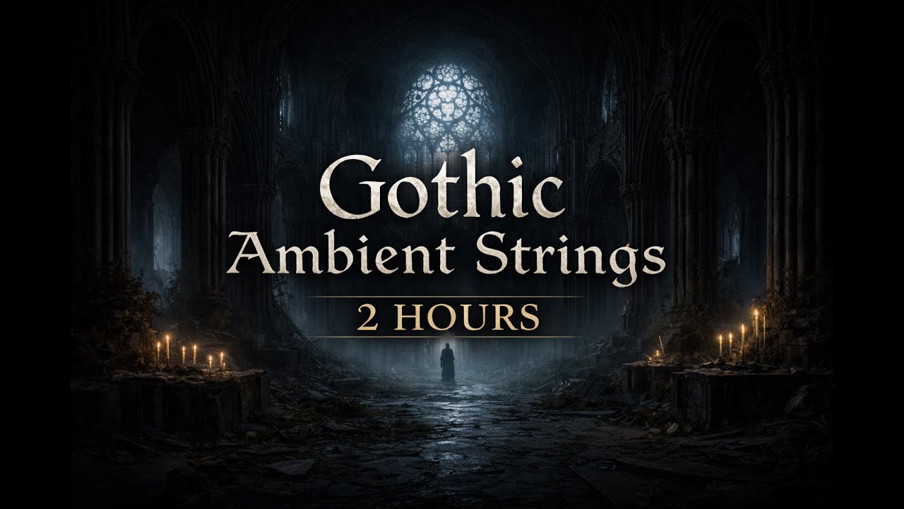 Gothic Ambient Strings | Dark Cinematic Drone Music (2 Hours, No Vocals)