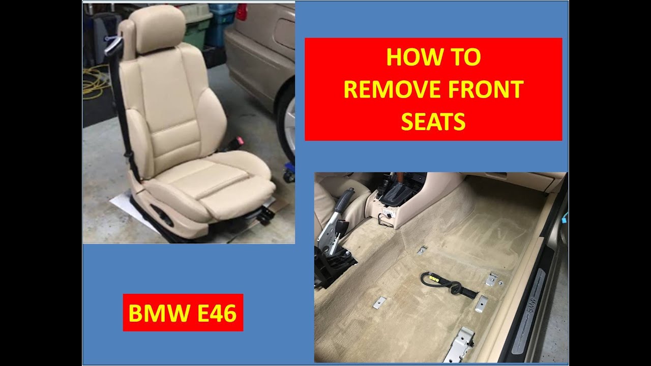 How to remove (and re-install) front seats - BMW E46 Convertible