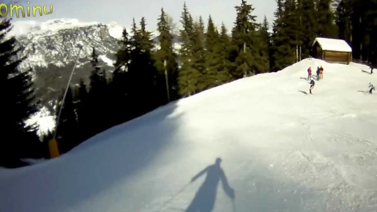 Skiing in Alta Badia - Gran Risa - pista nera - La Villa.