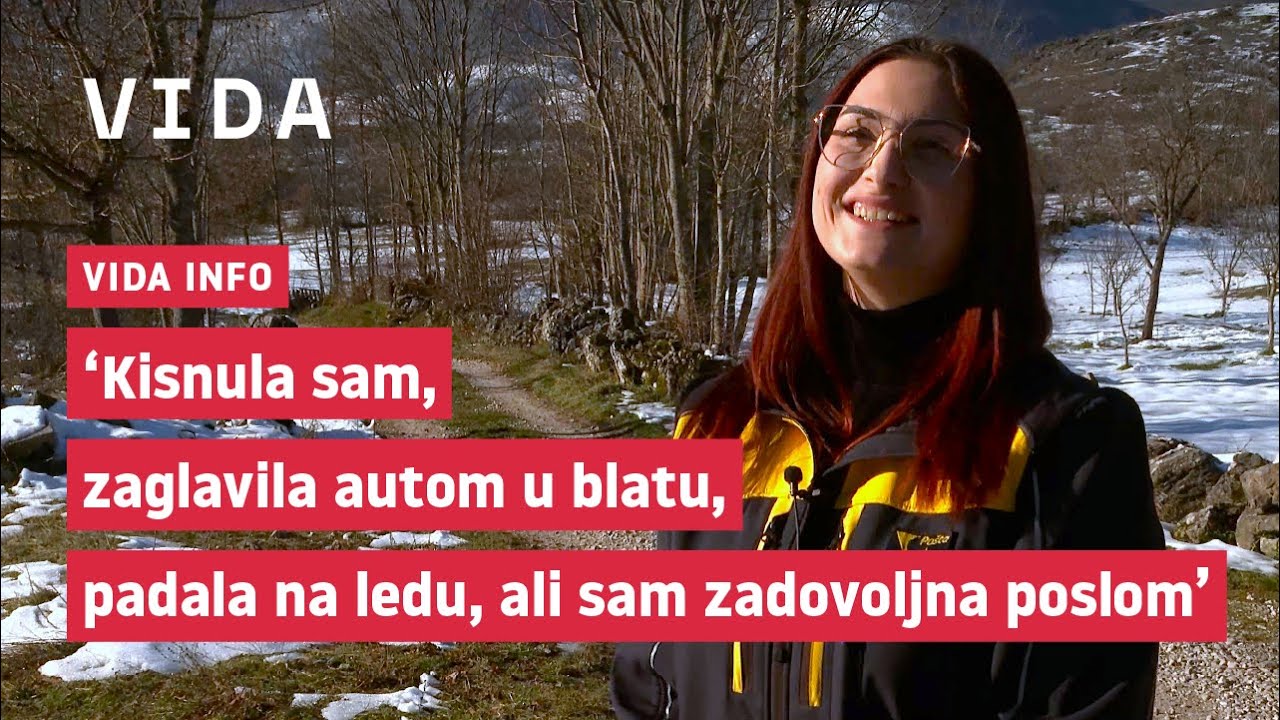 VIDA info - Proveli smo dan s jedinom poštaricom od Knina do Gospića
