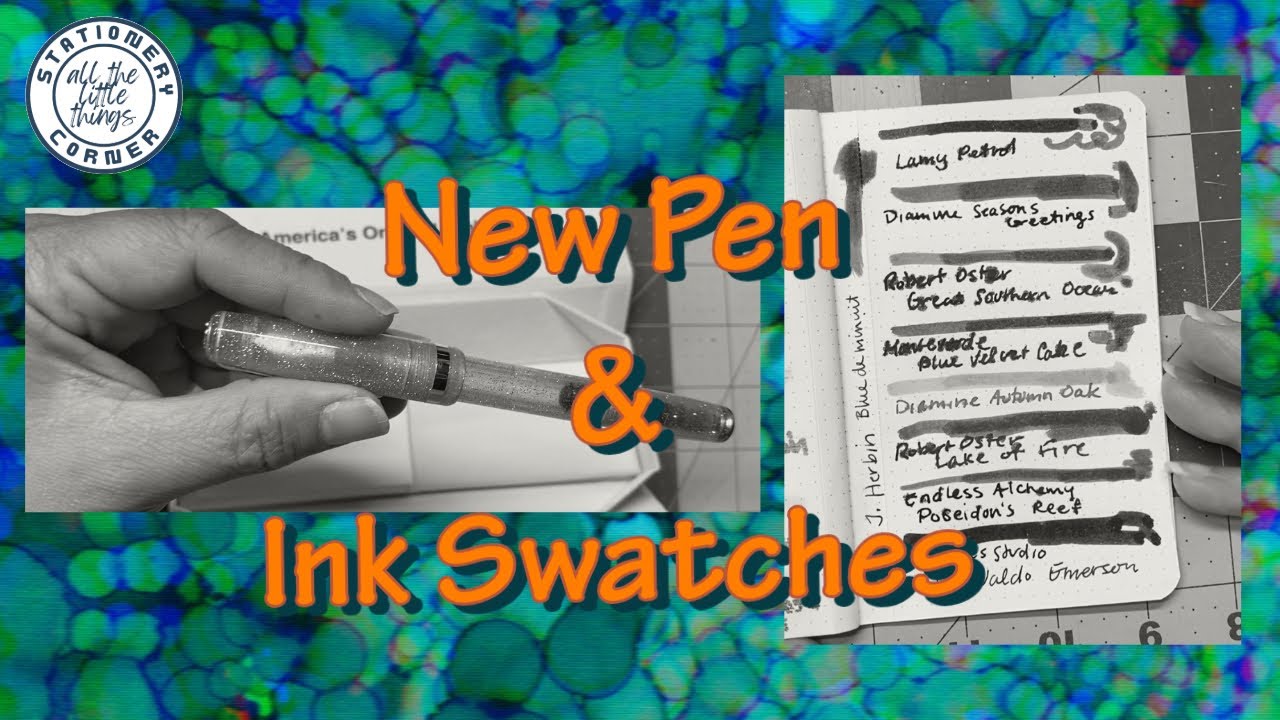 New Pen and Ink Swatches from the Summer - Stationery Corner