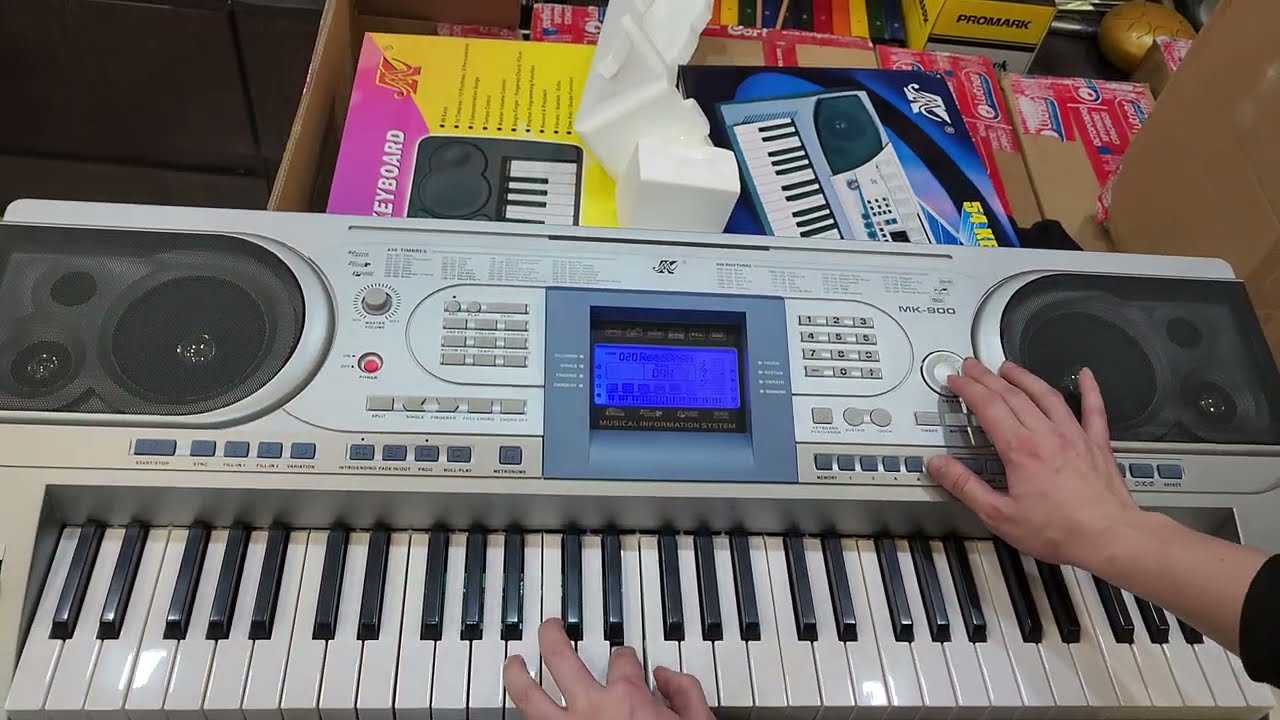Дешевый и огромный синтезатор, Meike MK-900. Распаковка, первые тесты