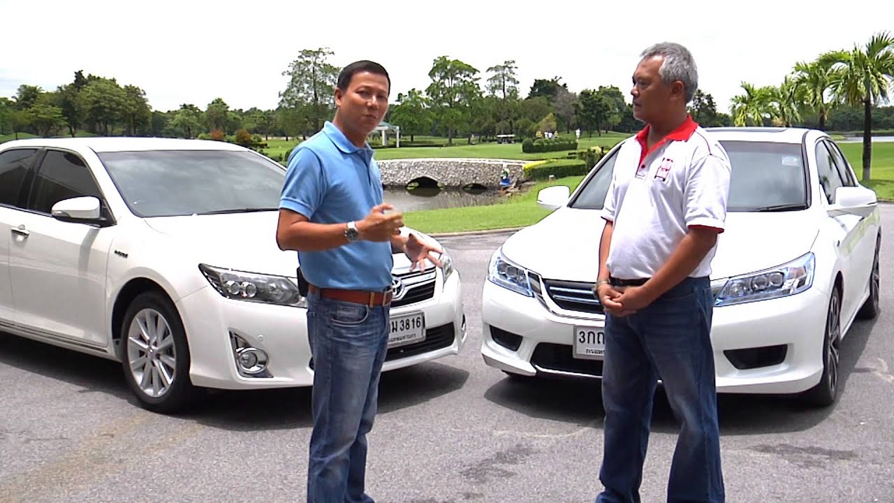 Test Drive Accord Hybrid vs Camry Hybrid by AUTO BILD Thailand.