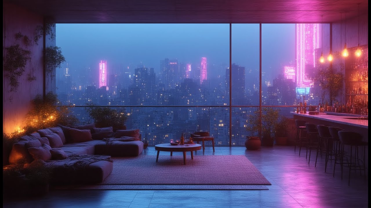 Chill Lo-Fi Beats to Relax, Study & Focus | watching the city glow