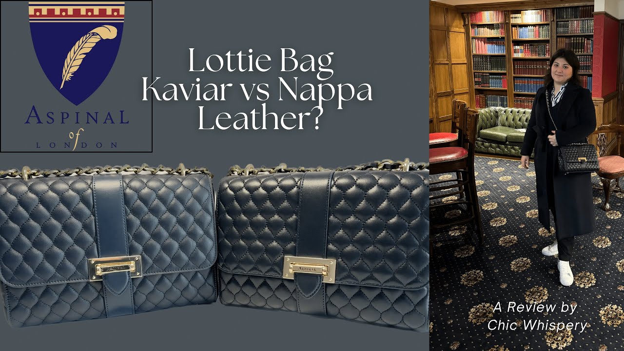 Сумка Lottie от Aspinal of London &ndash; наппа против кожи Kaviar