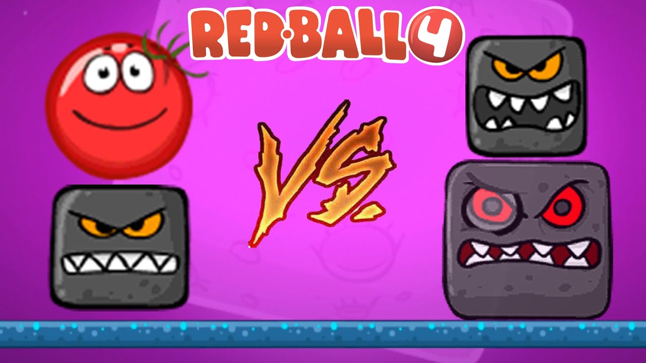Red Ball 4 Roll Box & Tomato Ball Vs Roll Boss & Boss 1 in All Battle Maps
