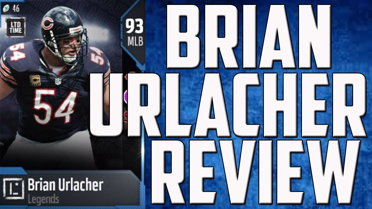 HOW GOOD IS 93 OVERALL BRIAN URLACHER? MUT 18 CARD REVIEW