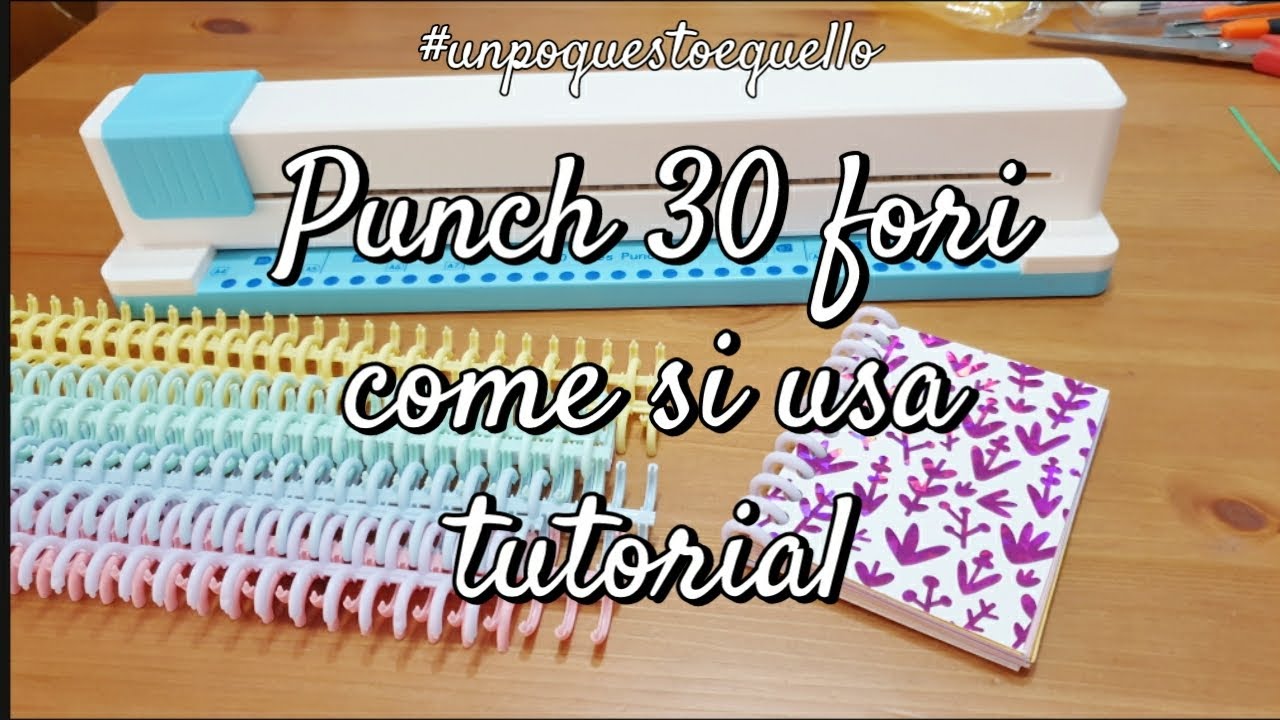 PUNCH 30 FORI FACCIAMO UN DIARIO COME SI USA #tutorial #craft 
