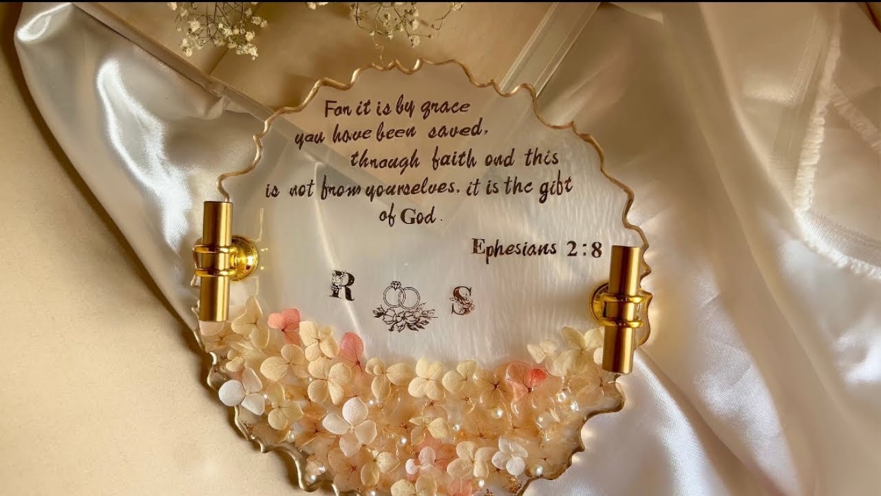 Resin Engagement Tray | DIY Resin tray #resintray #resinart #diy