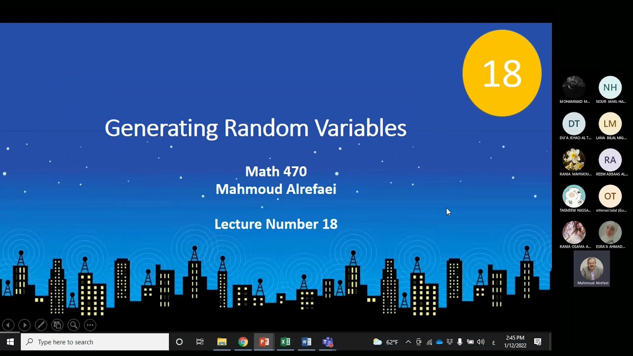 Lecture 12 1 Generating random numbers
