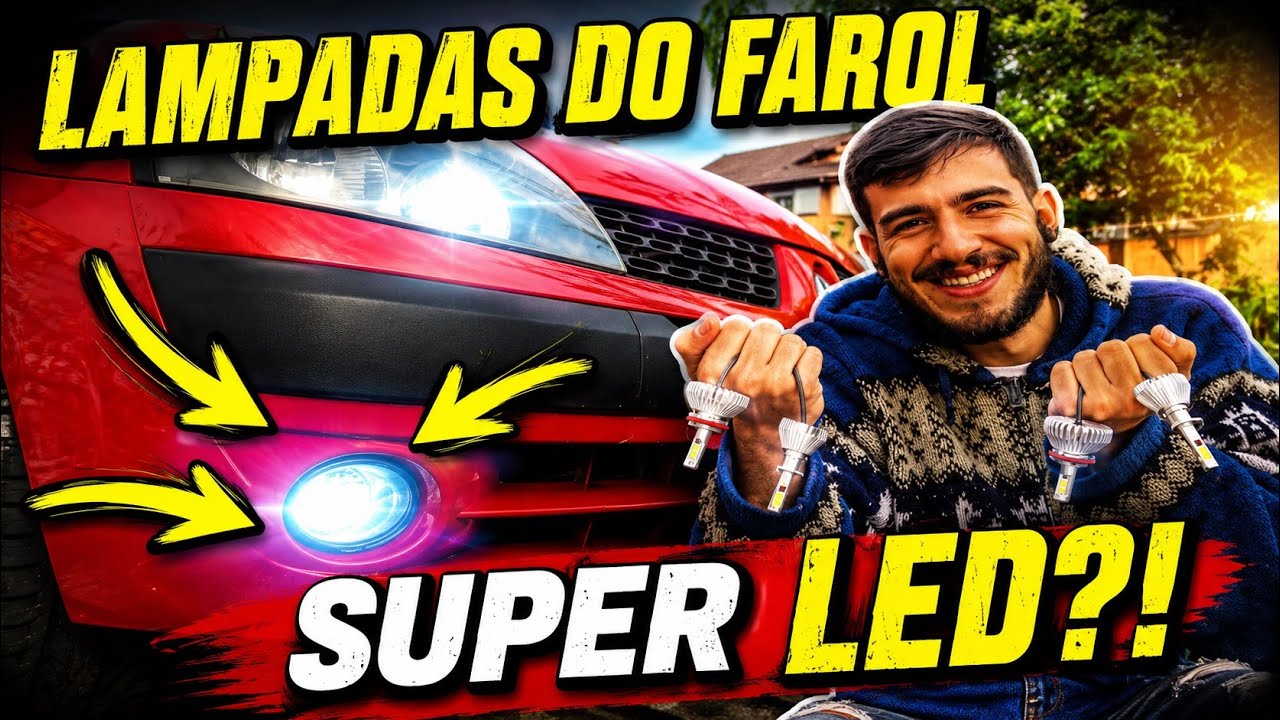 COMO TROCAR AS LAMPADAS DO FAROL? SUPER LED!?!? - DIY RENAULT CLIO #08 - FALCON PROJECTS