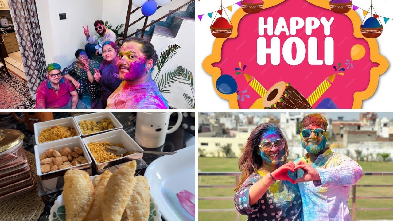 Holi celebration 2026 #trending #viral #familyvlog #holi #happyholi 