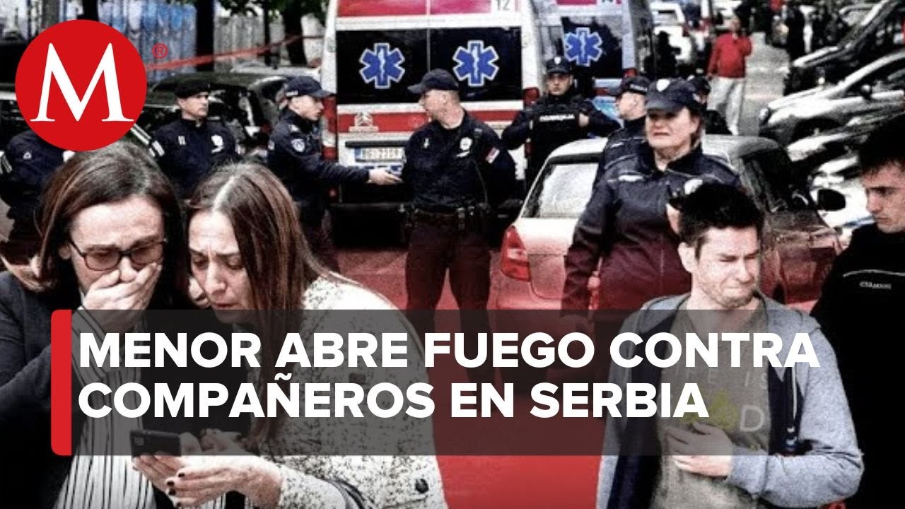 Tiroteo en escuela de Serbia: Menor de 13 años mata a 8 alumnos y un guardia