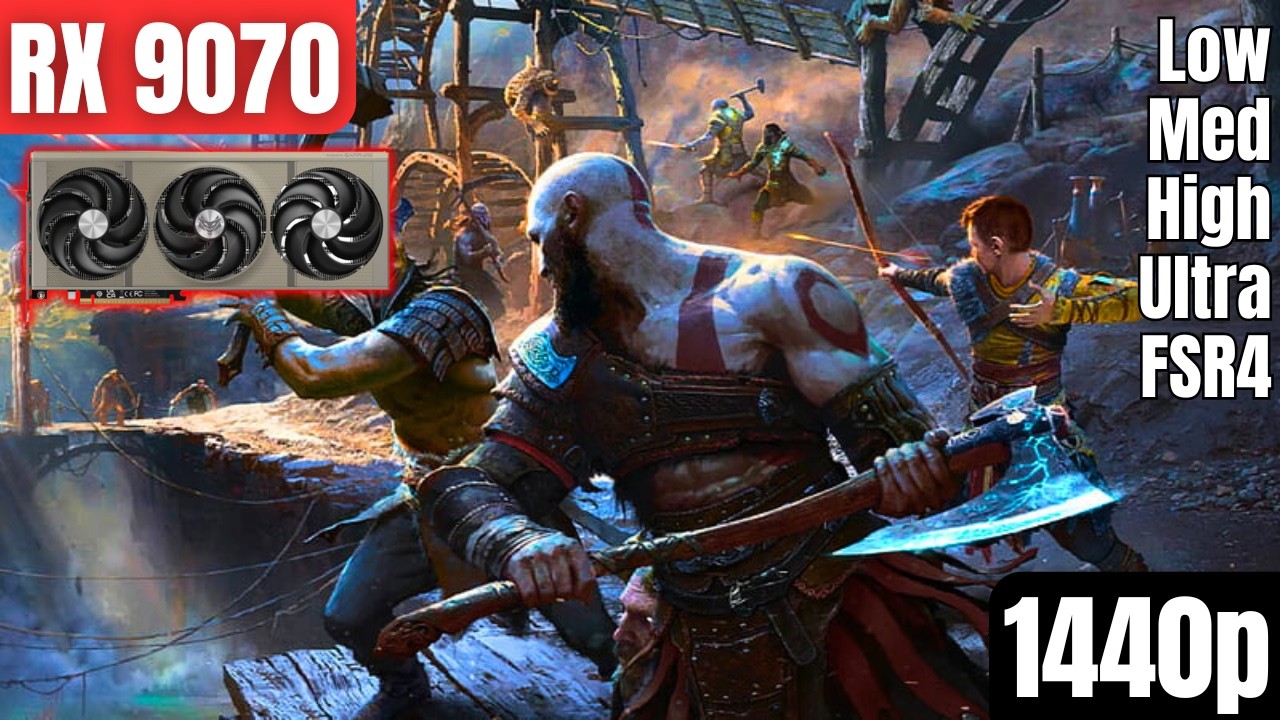 RX 9070 & R7 7800X3D: God of War Ragnarok | Low - Ultra Settings | FSR4 | 1440p