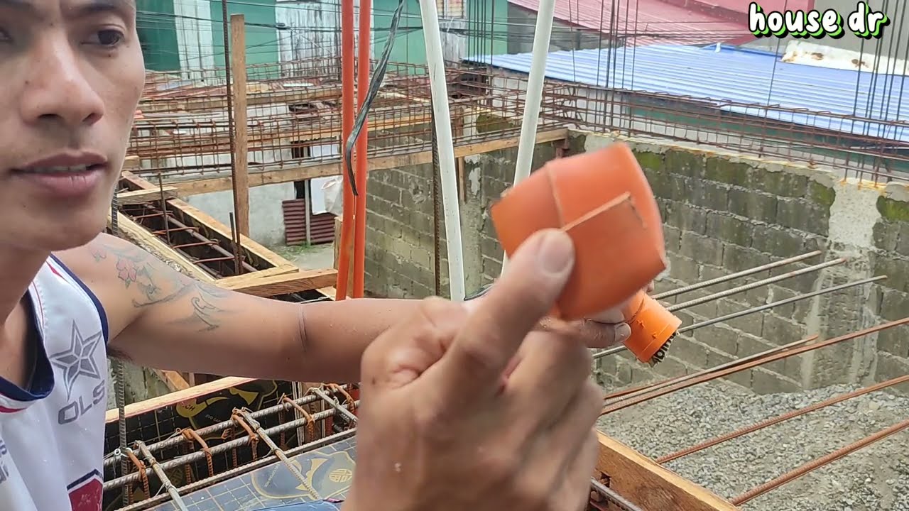 paano mag plumbing SA slab at iabang ang pvc para SA lavatory ,floor drain at toilet