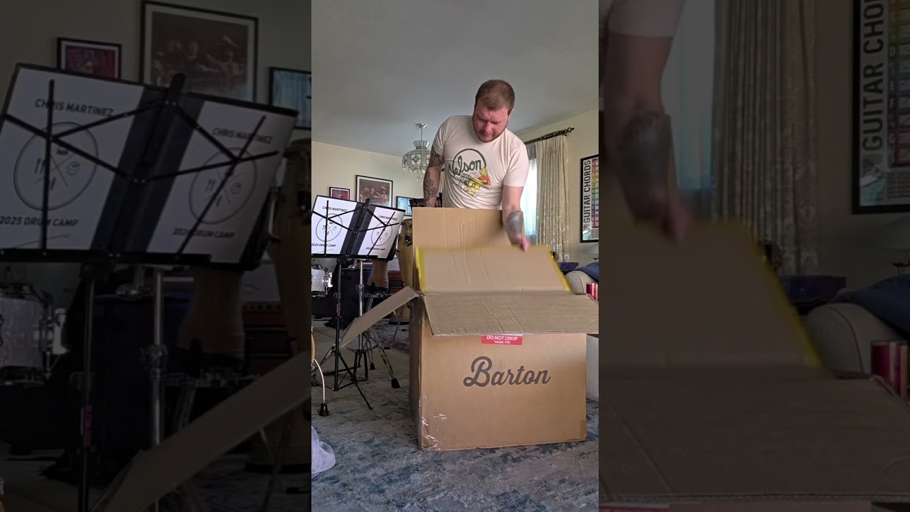 New Barton Drum Set Unwrap