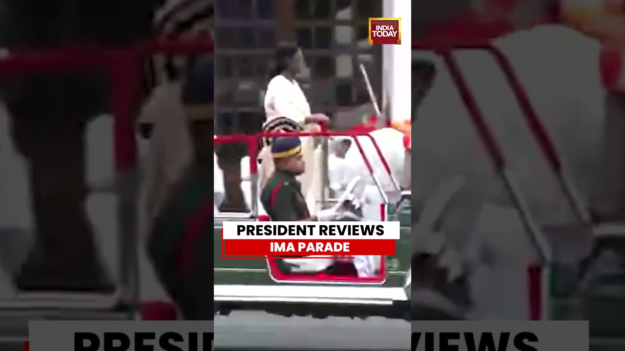 President Droupadi Murmu Reviews Passing Out Parade at Indian Military Academy Dehradun #dehradun