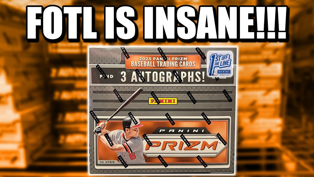I HIT A FOTL MONSTER!!!!  | 2023 Panini Prizm Baseball First off the Line Review
