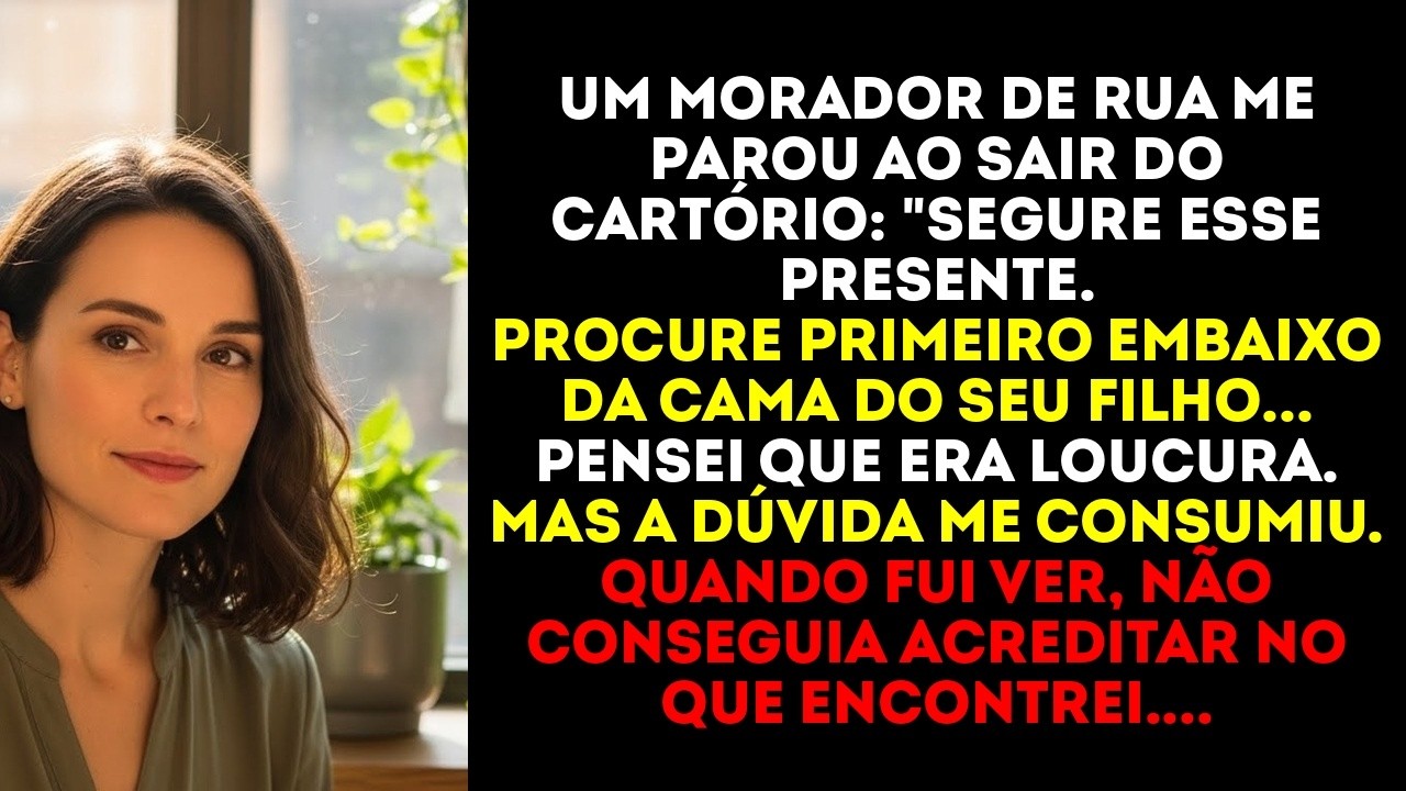 O que um mendigo sussurrou sobre presente quando saí do cartório me deixou sem chão...