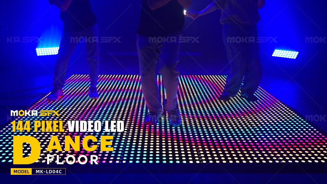 Step into the Spotlight with MOKA SFX 144 Pixel LED Dance Floor for DJ, Party, Weeding– Full Demo!