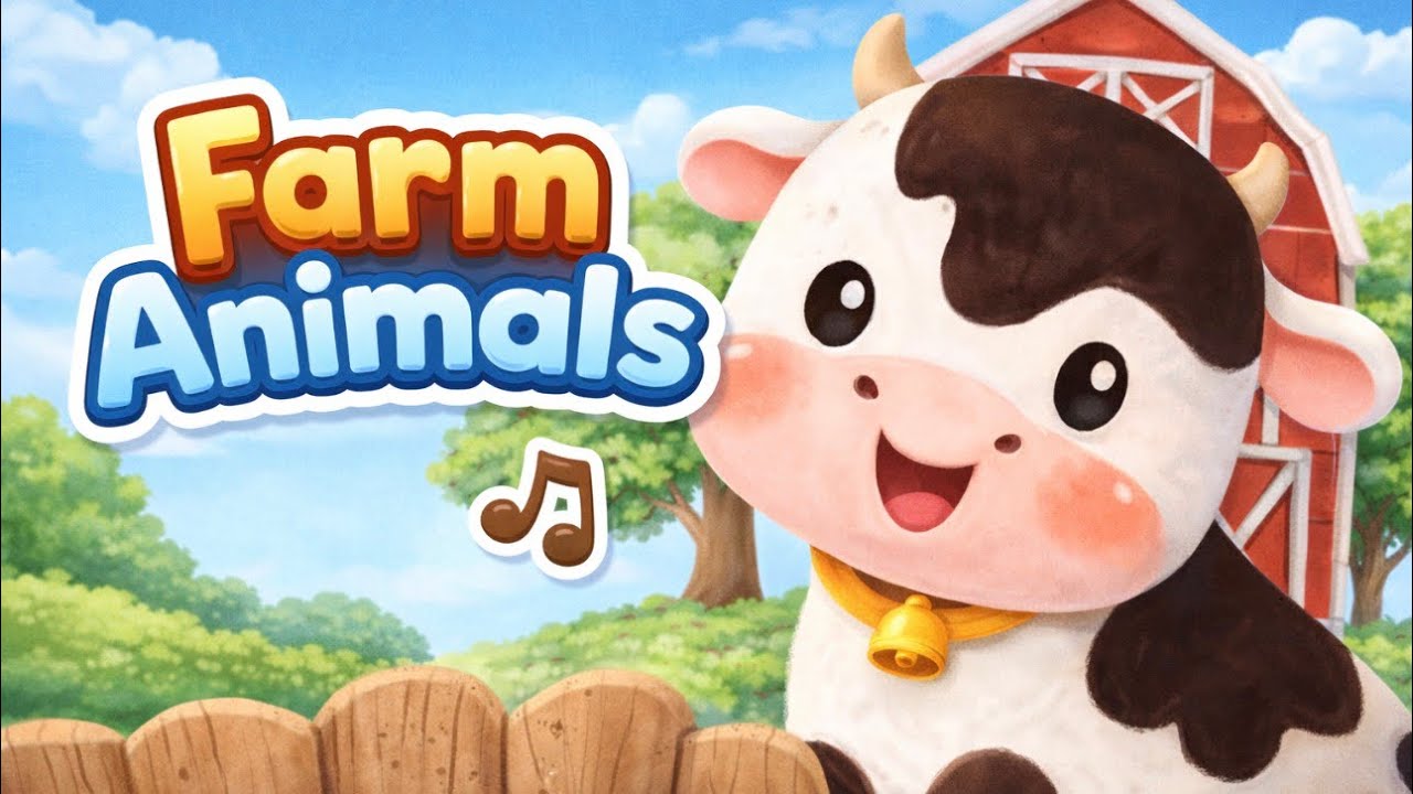 Farm Animal Sounds | Learn Farm Animals for Toddlers & Preschoolers