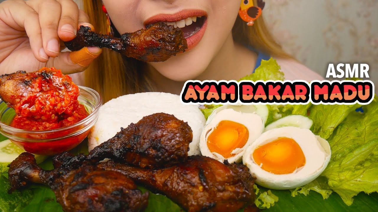 #156 Request ASMR AYAM BAKAR MADU TELOR ASIN | ASMR INDONESIA