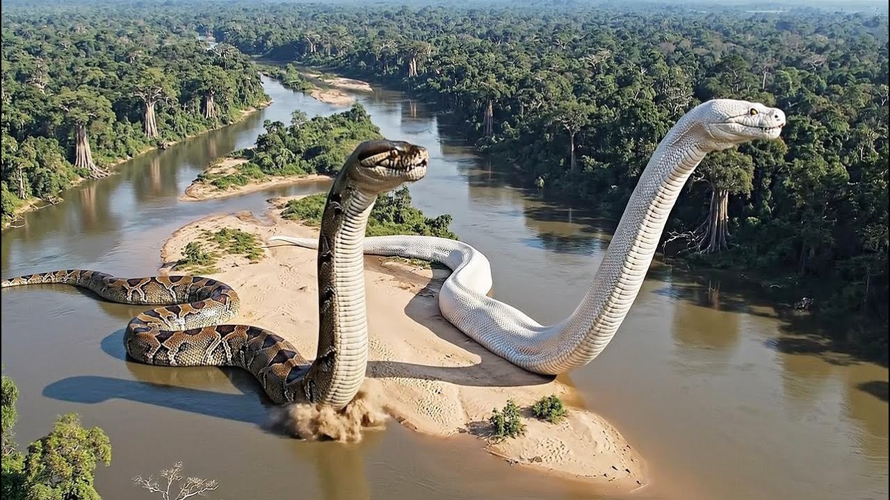 When Giant Titanoboas Fight for Jungle Control 🐍 ASMR Nature