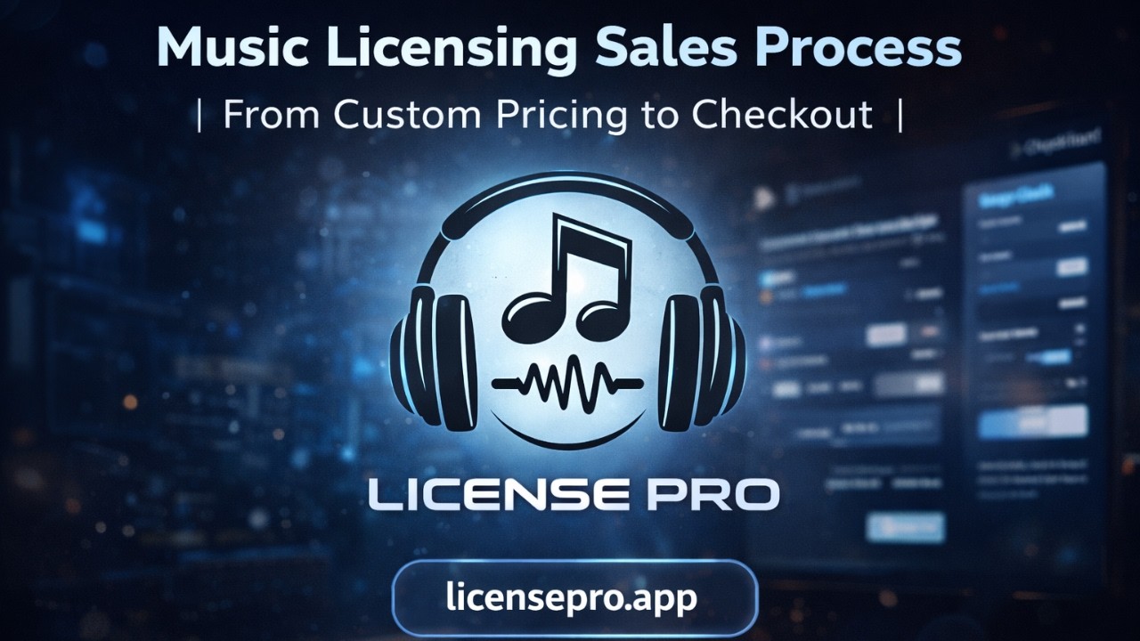 Music Licensing Sales Process | From Custom Pricing to Checkout | License Pro