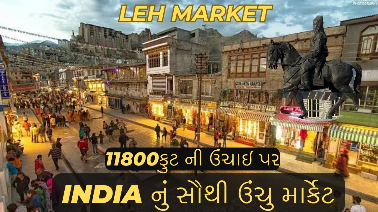 Vlog #19 | Leh Market | 11800 ફૂટ ની ઊંચાઈ પર INDIA નું સૌથી ઊંચું માર્કેટ 😲