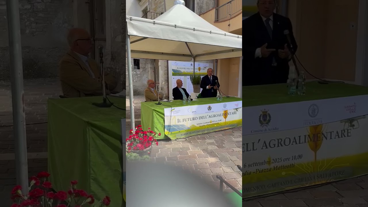 Il futuro dell'agroalimentare - intervento di Michele Di Bari, Prefetto di Napoli