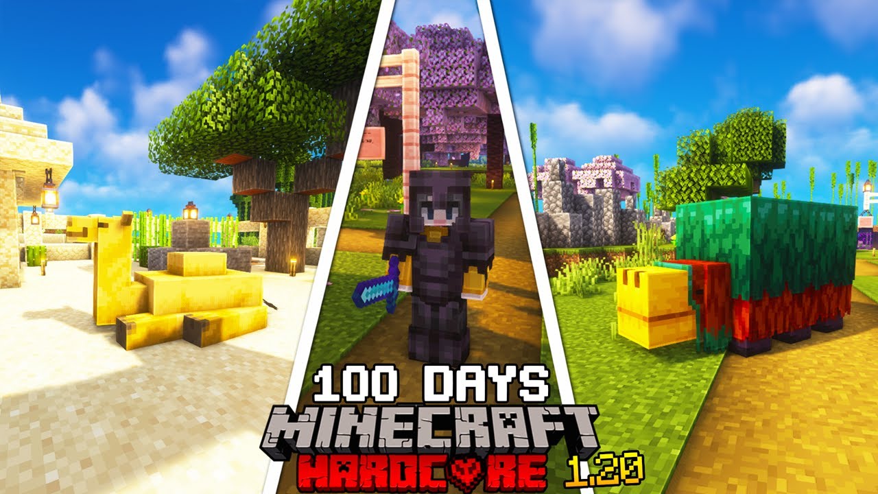 เอาชีวิตรอด100 วันในโหมดฮาร์ดคอร์โคตรยาก 1.20 | Minecraft Hardcore 1.20