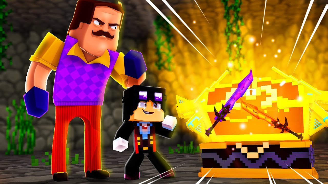 Minecraft: HELLO NEIGHBOR - O BAÚ DO GUERREIRO LENDÁRIO!!!! | EP 56 [ WIIFEROIZ ]