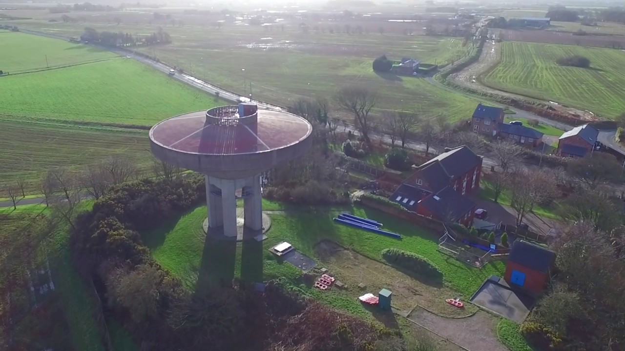 Ormskirk from the Air. Edge Hill Uni, Ruff Woods & Westhead (quality reduced for Youtube)