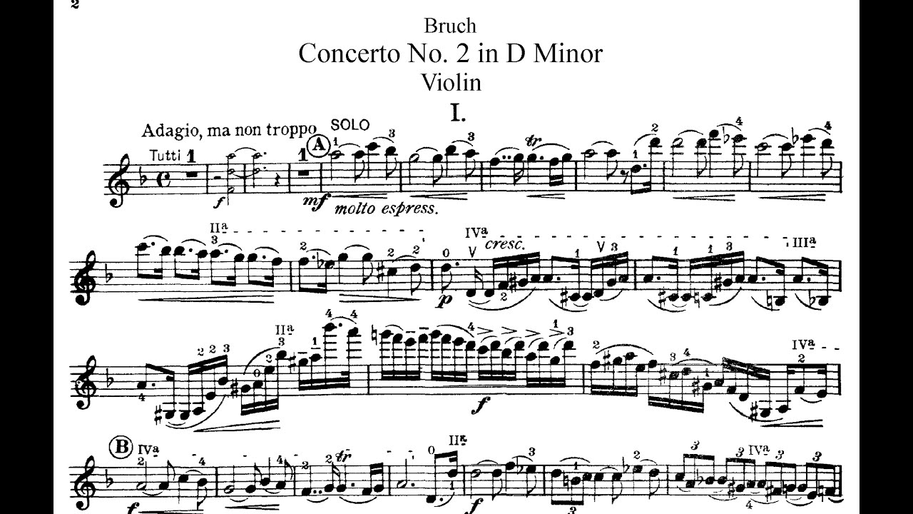 MAX BRUCH - Violin Concerto No. 2 in D minor, Op. 44 - Rudolf Koelman