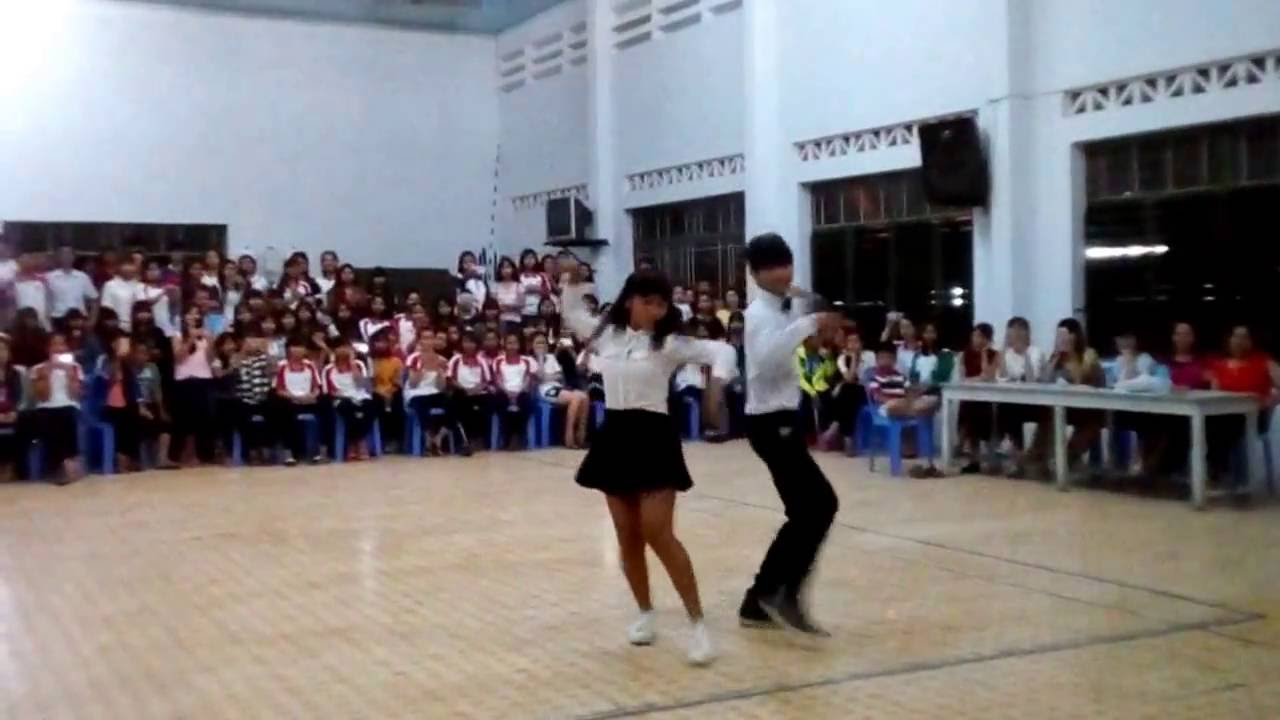 Cặp đôi nhảy cha cha cha giành giải nhất trường DTNT tỉnh Khánh hòa năm học 2016 -2017