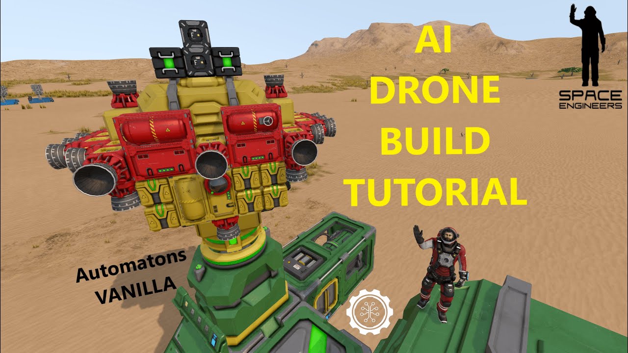 AI Cargo Drone Full Build Tutorial & Tips - Space Engineers