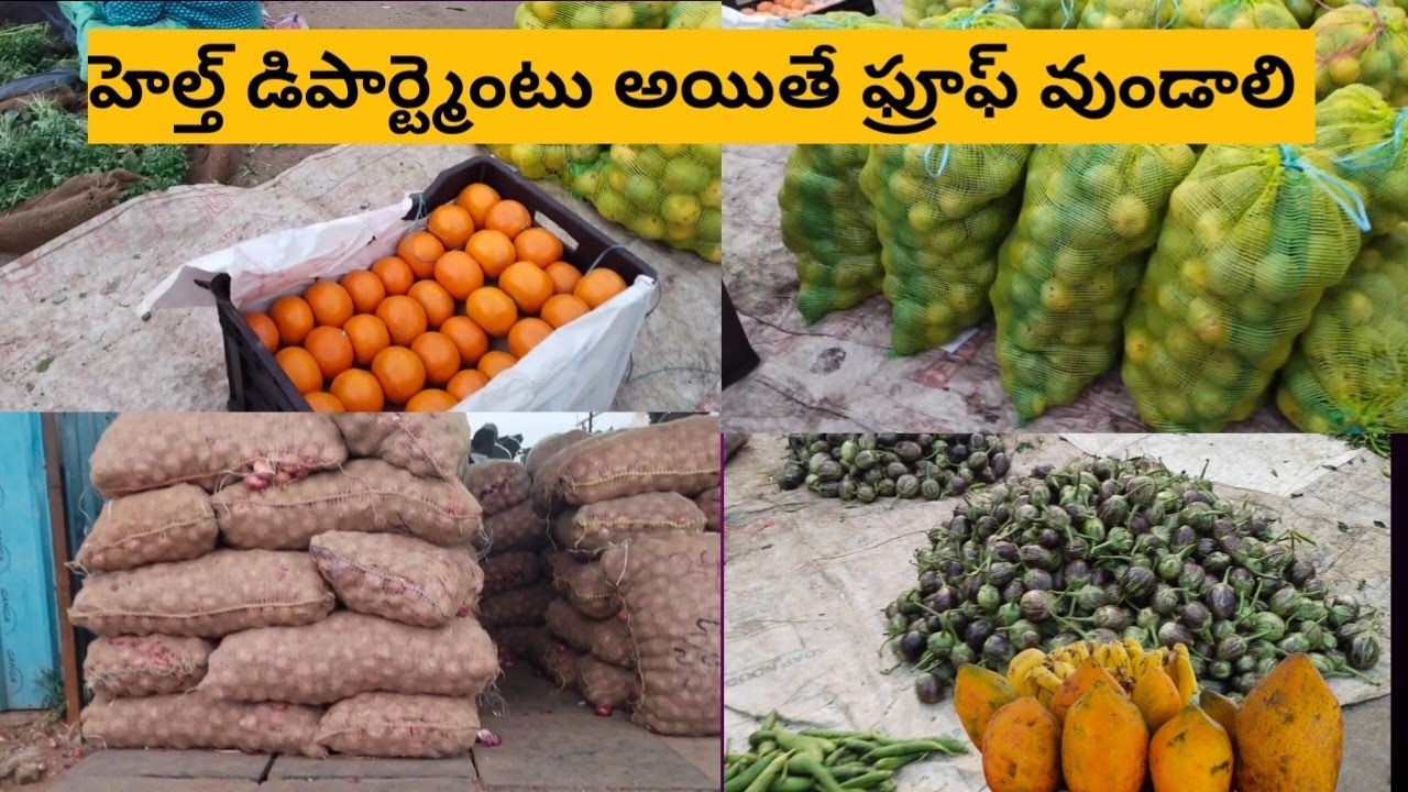 హెల్త్ డిపార్ట్మెంటు అయితే ఫ్రూఫ్ వుండాలి కాదా/fruts business/vegitable market/priyavenkys world