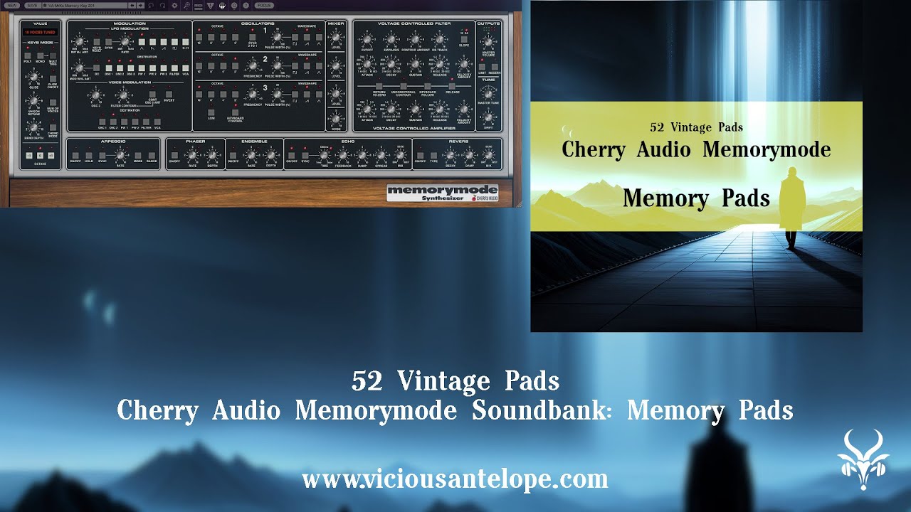 Cherry Audio Memorymode Presets | Vicious Antelope - Memory Pads | Vintage Synth Pads