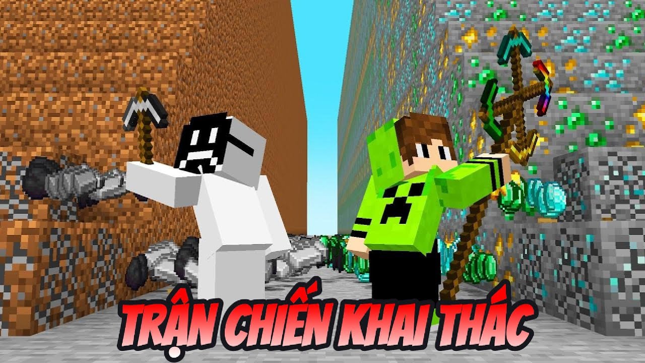 TRẬN CHIẾN KHAI THÁC của GIÀU vs NGHÈO trong Minecraft!