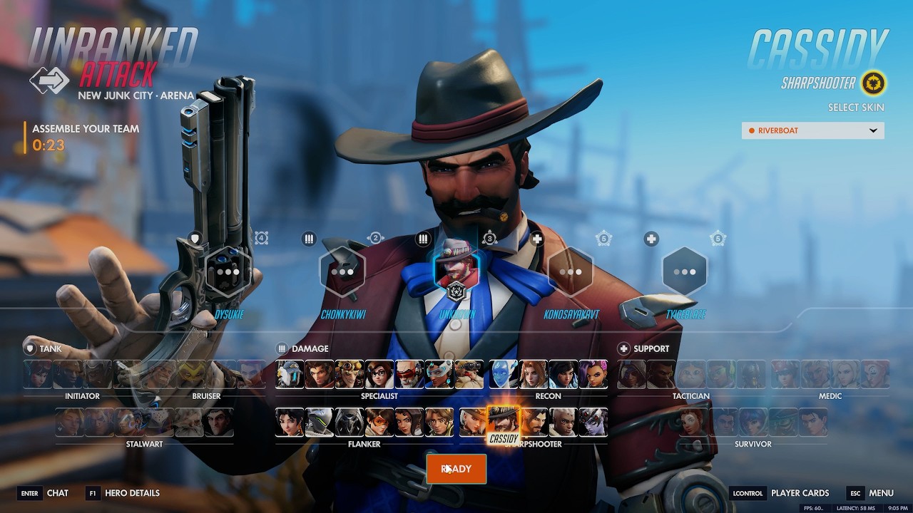 Cassidy Gameplay (No Commentary) Overwatch (PC 1440p 60fps)