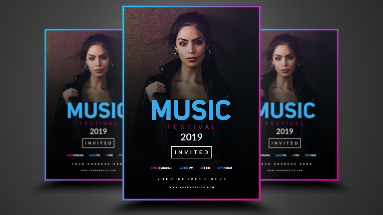 Photoshop Tutorial - Professional Flyer Design (Music Events)
