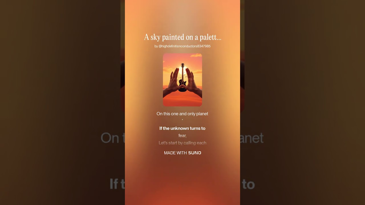 A sky painted on a palette（DJ Neo）#music #rock