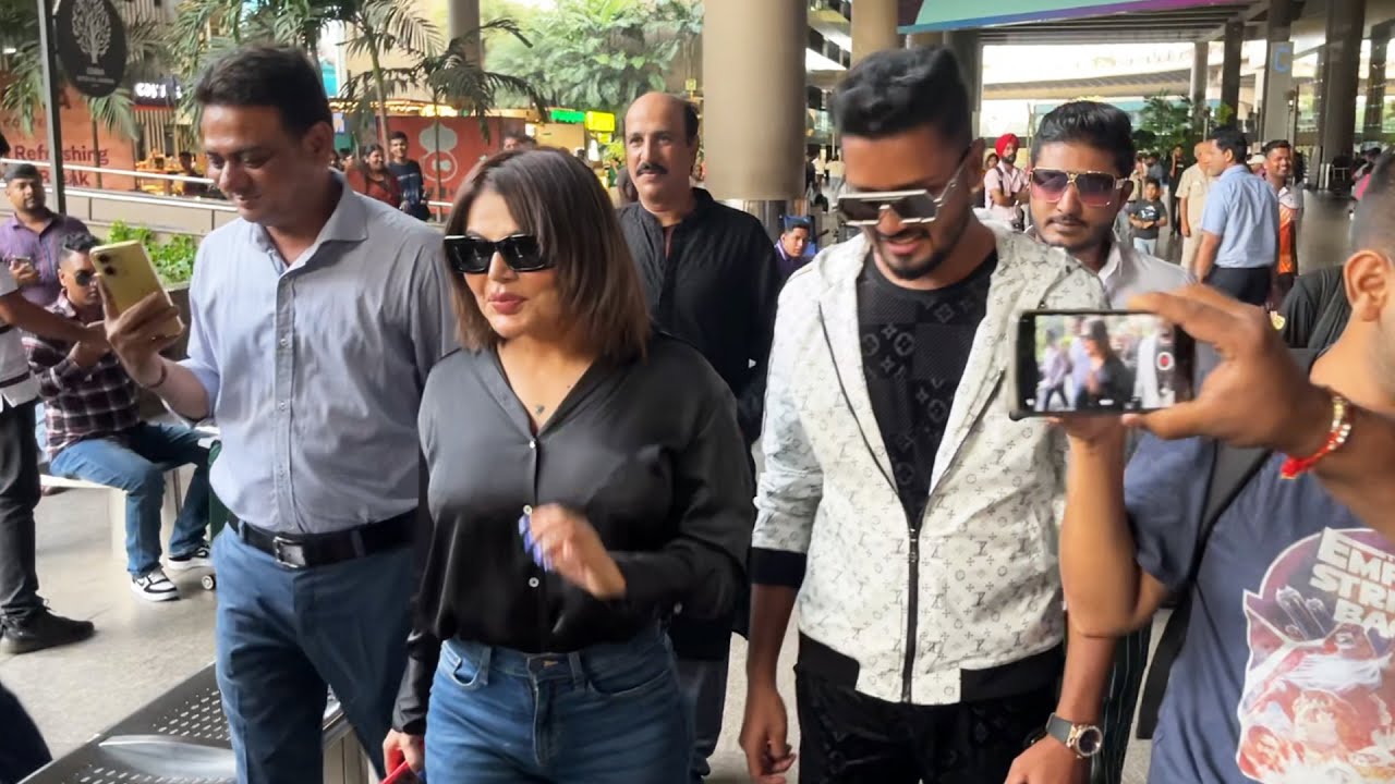 Rakhi Sawant Arrive With Adil Khan Durrani's Friend Shahbaz Khan Spotted At Airport