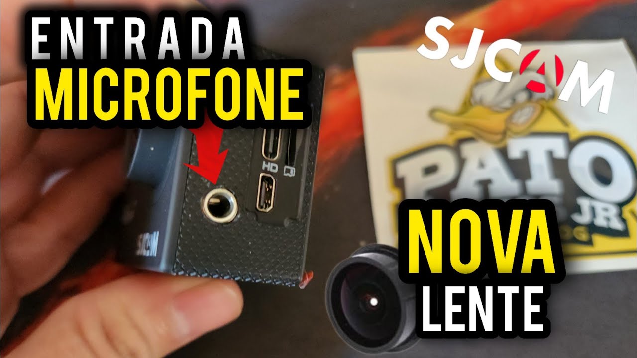 ATUALIZAÇÕES DA SJ4000 - COMO TROCAR A LENTE ORIGINAL PELA 180 GRAUS