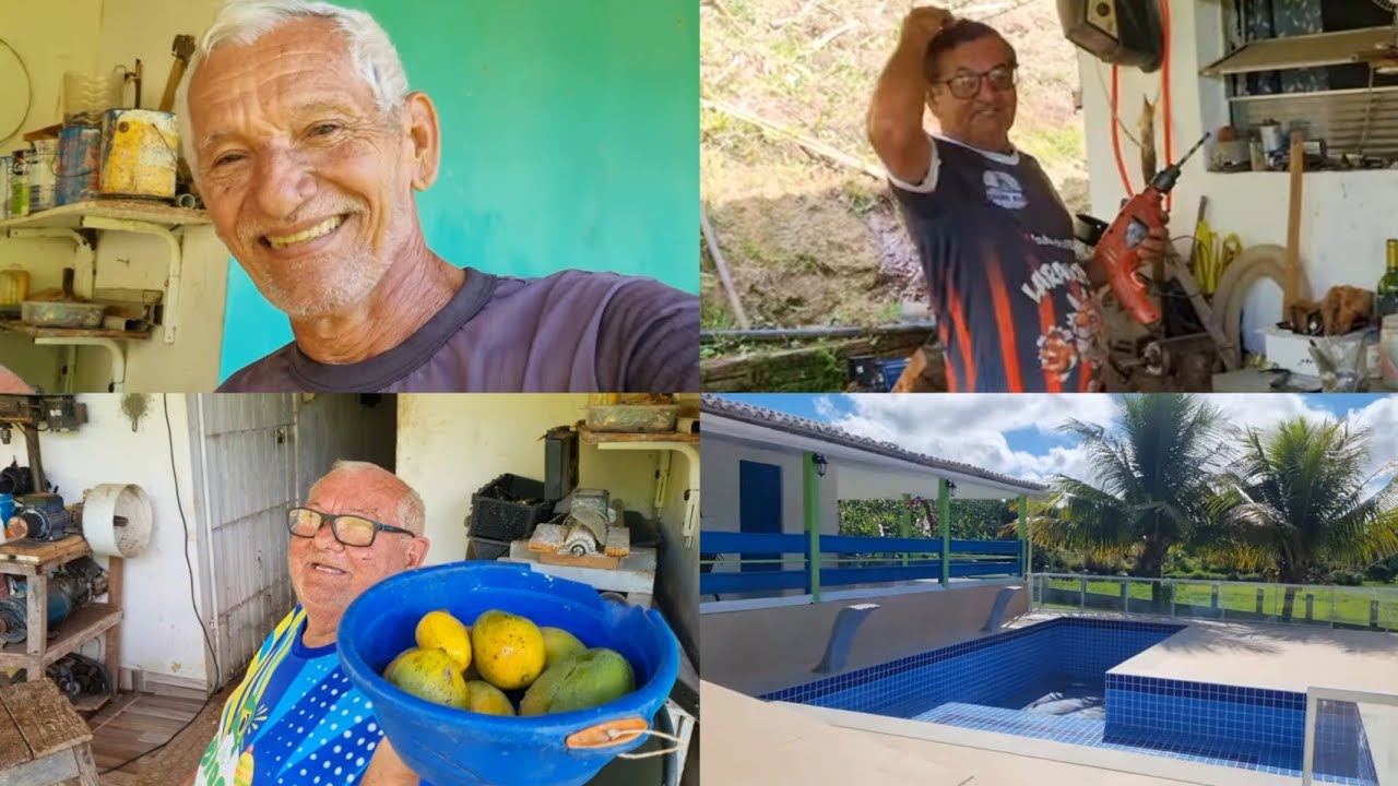 AQUI NO SÍTIO AGENTE NÃO PARA SEMPRE TEM TRABALHO PARA FAZER UMA INVENÇÃO UMA PESCARIA TIRAR FRUTAS 