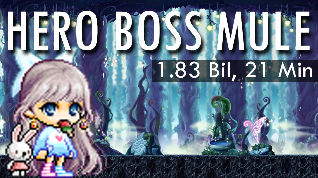 Maplestory Hero Bossing Mule 1.83 BIL in 21 Minutes