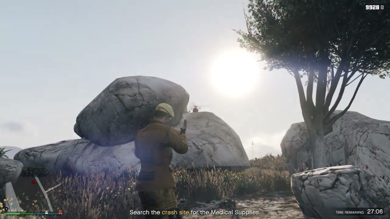 GTA Online - Hanger Land Crate Source Mission - Rooster's Crash (A) BARE MINIMAL GEAR