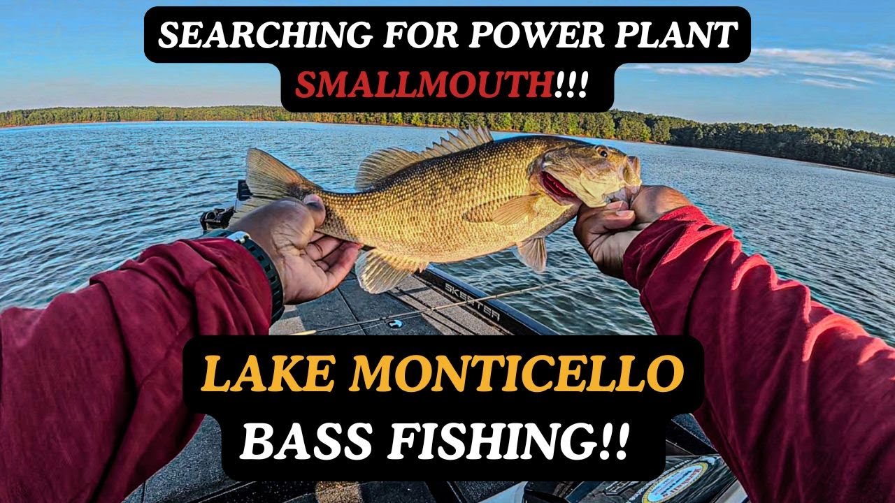 Searching For Power Plant Smallmouth!! Lake Monticello Bass Fishing!!