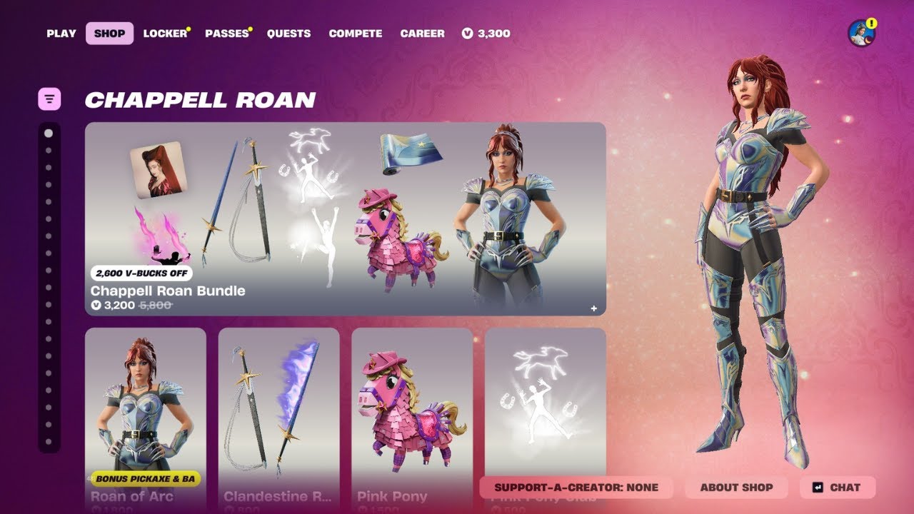 *NEW* Chappelle Roan skin in Fortnite